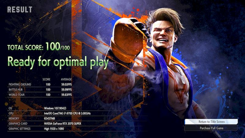 STREET FIGHTER 6 Benchmark